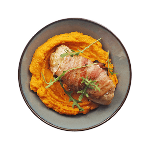 bacon-wrapped-cod-and-butternut-puree