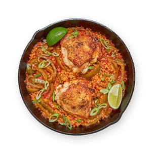 honey-harissa-chicken-skillet