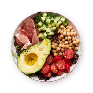 chickpea-prosciutto-and-avocado-bowl