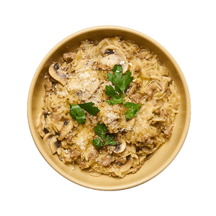 creamy-orzo-with-sausage-and-mushrooms