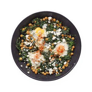 chickpea-egg-and-spinach-skillet