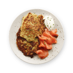 latkes-with-smoked-salmon