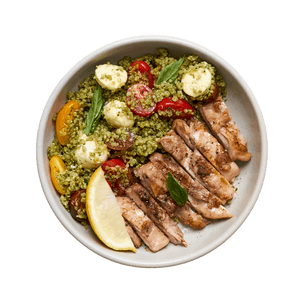 grilled-chicken-with-caprese-quinoa-salad