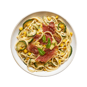 creamy-corn-prosciutto-and-zucchini-pasta