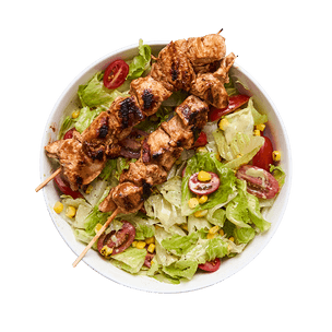 bbq-chicken-skewer-salad