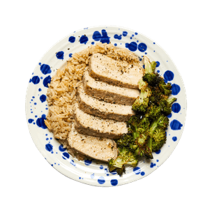 pork-tenderloin-with-rice-pilaf-et-broccoli