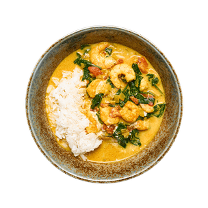 shrimp-curry-with-spinach-and-rice