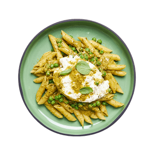 pates-au-pesto-petits-pois-et-burrata