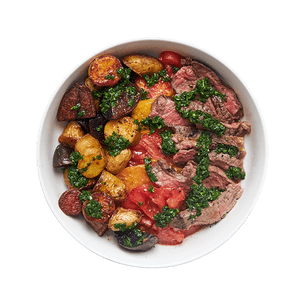 chimichurri-steak-with-tomatoes-and-potatoes