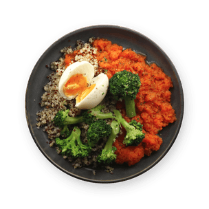 veggie-and-egg-quinoa-plate