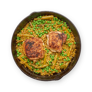 spring-veggies-and-chicken-skillet