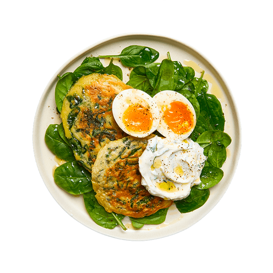 Savory Spinach & Ricotta Pancakes