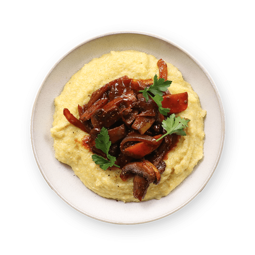 Bourguignon veggie & polenta