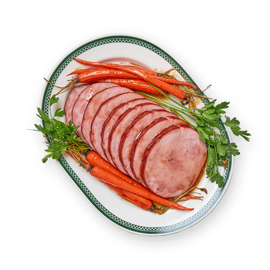 Holiday Ham with Glazed Carrots