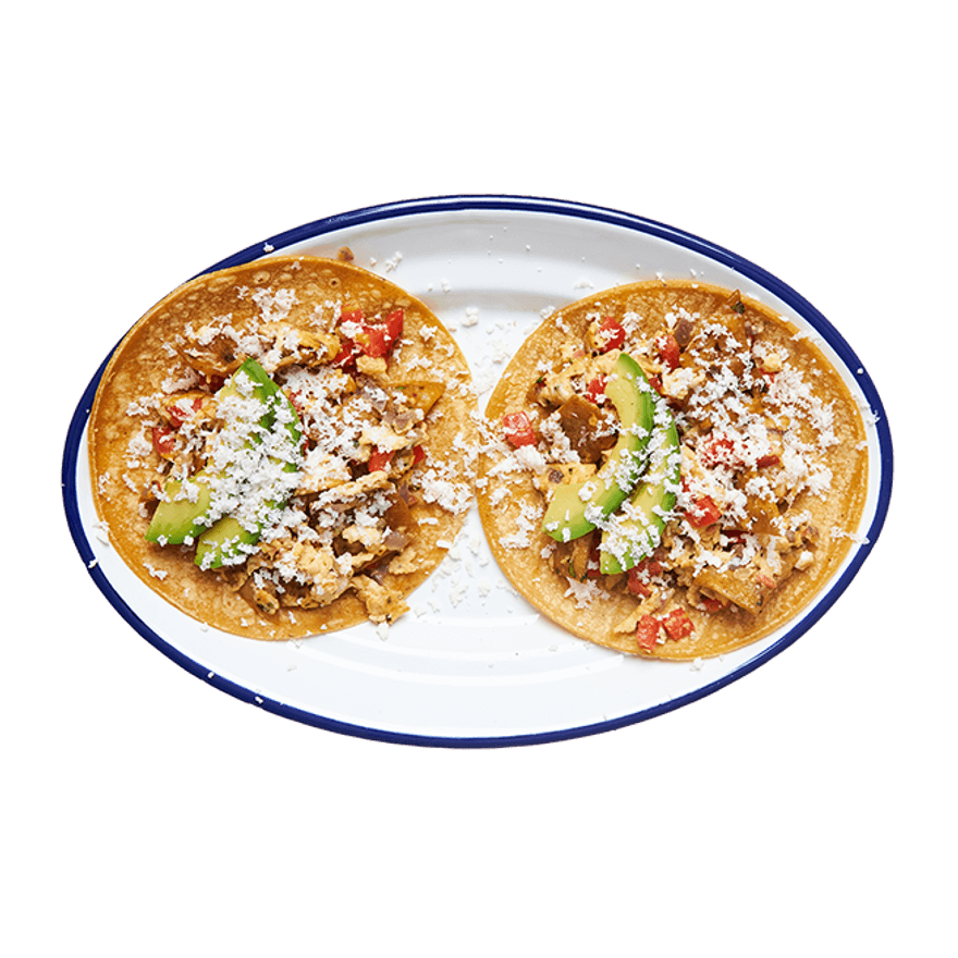 Tex-Mex Veggie Migas Tacos