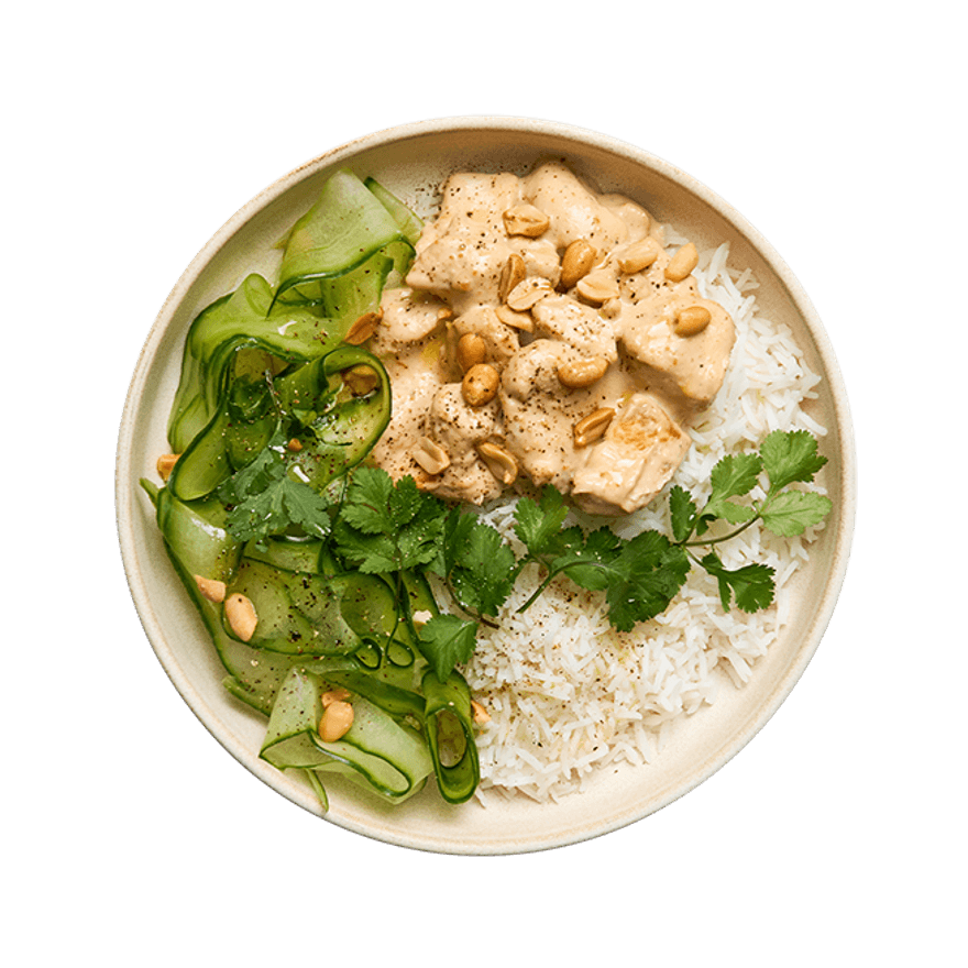 Creamy Peanut Chicken & Rice