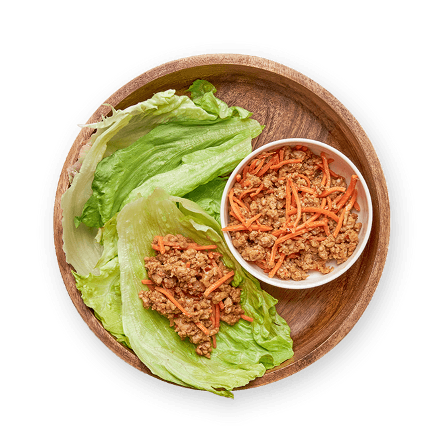 Peanut Chicken Lettuce Wraps