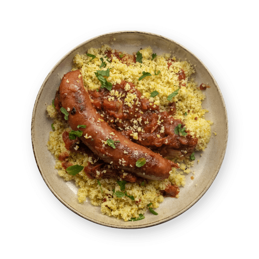 Spicy Smoked Sausage & Couscous