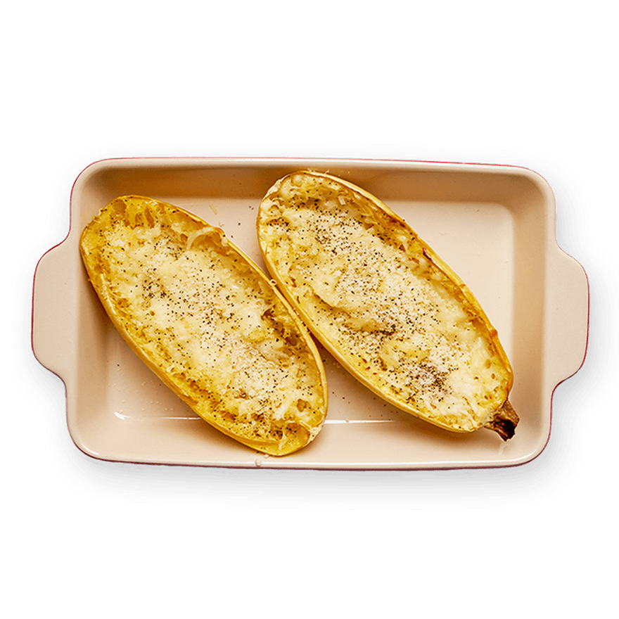 Cheesy Roasted Spaghetti Squash