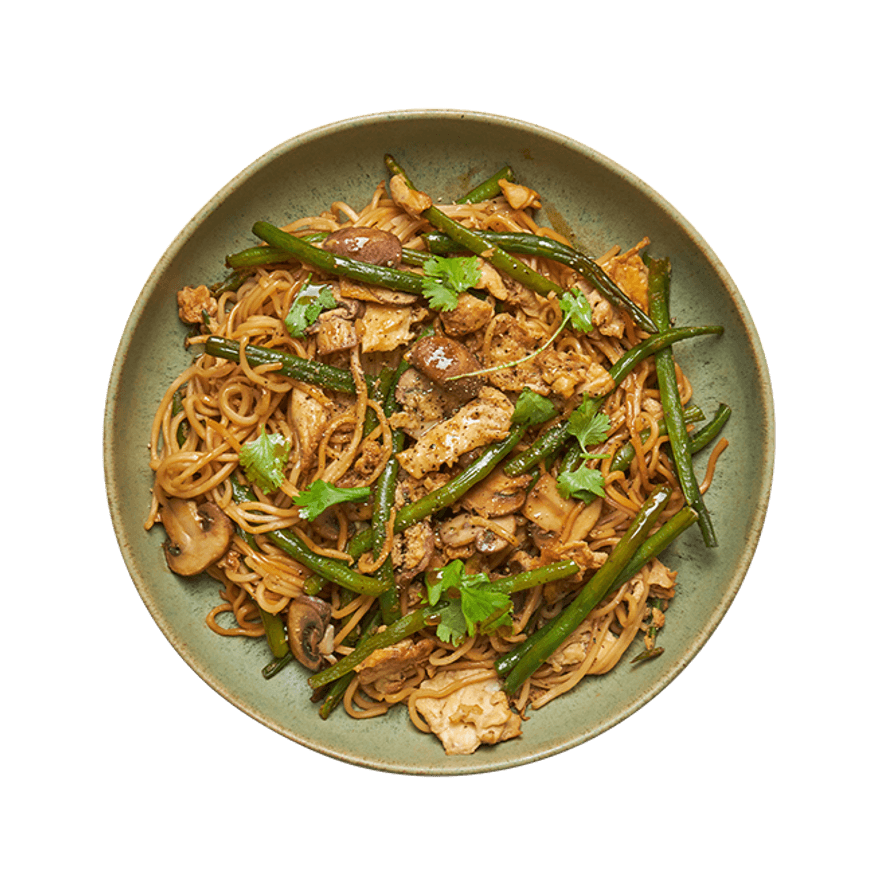 Stir-Fried Noodles with Veggies & Egg