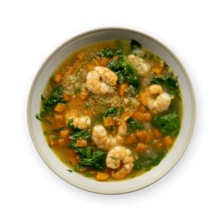 Shrimp & Quinoa Soup