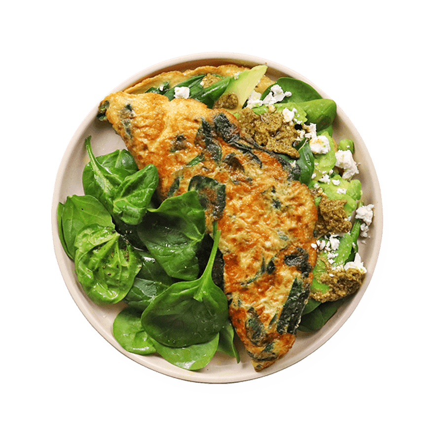 Spinach & Avocado Omelette