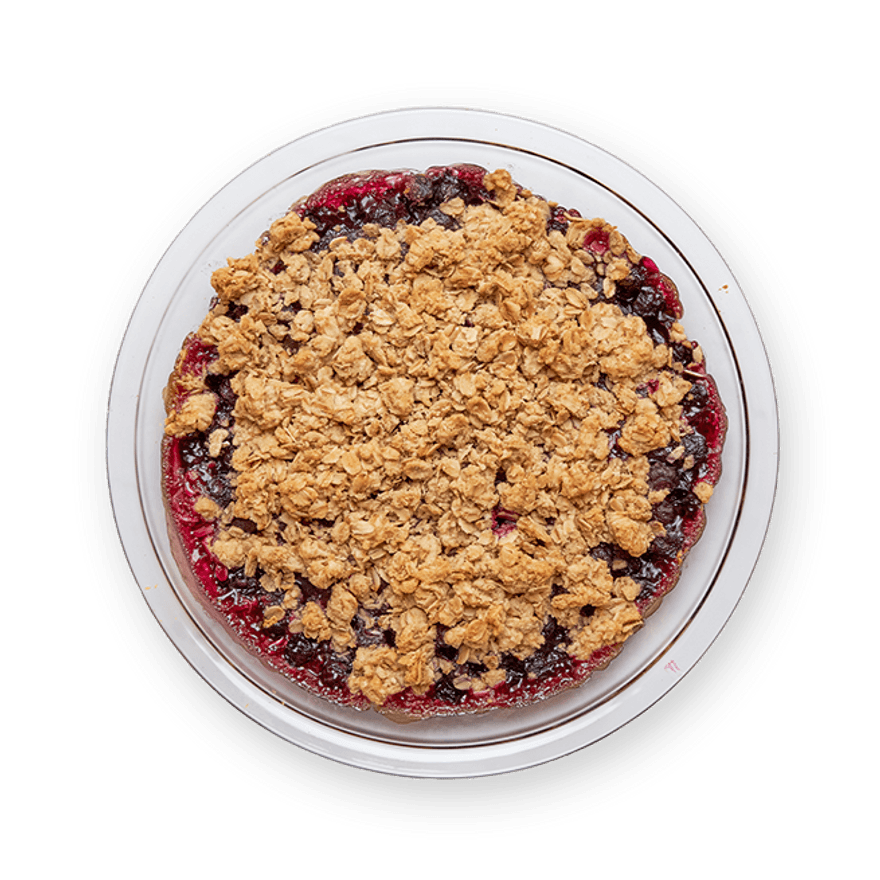 Crumble avoine & myrtilles