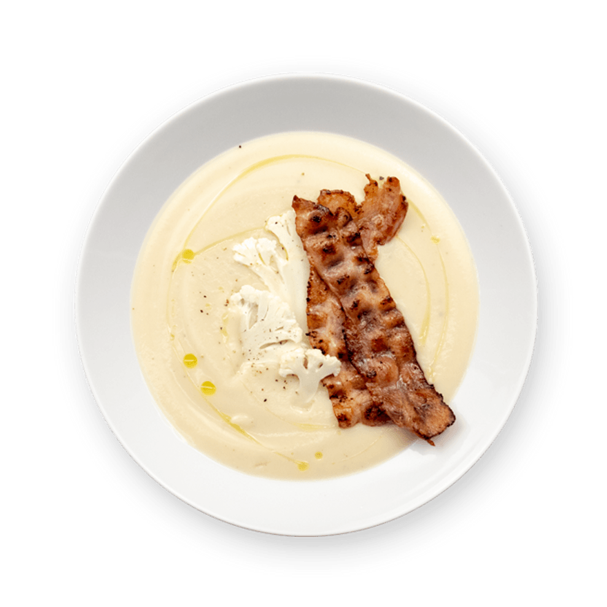 Cauliflower Soup with Bacon