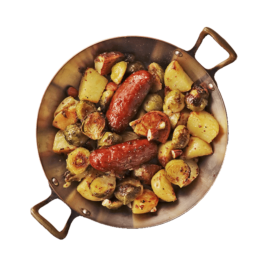 Roasted Sausage & Brussels Sprouts