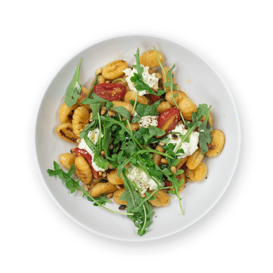 Cheesy Tomato & Arugula Gnocchi