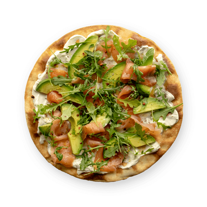 Smoked Salmon & Avocado Flatbread