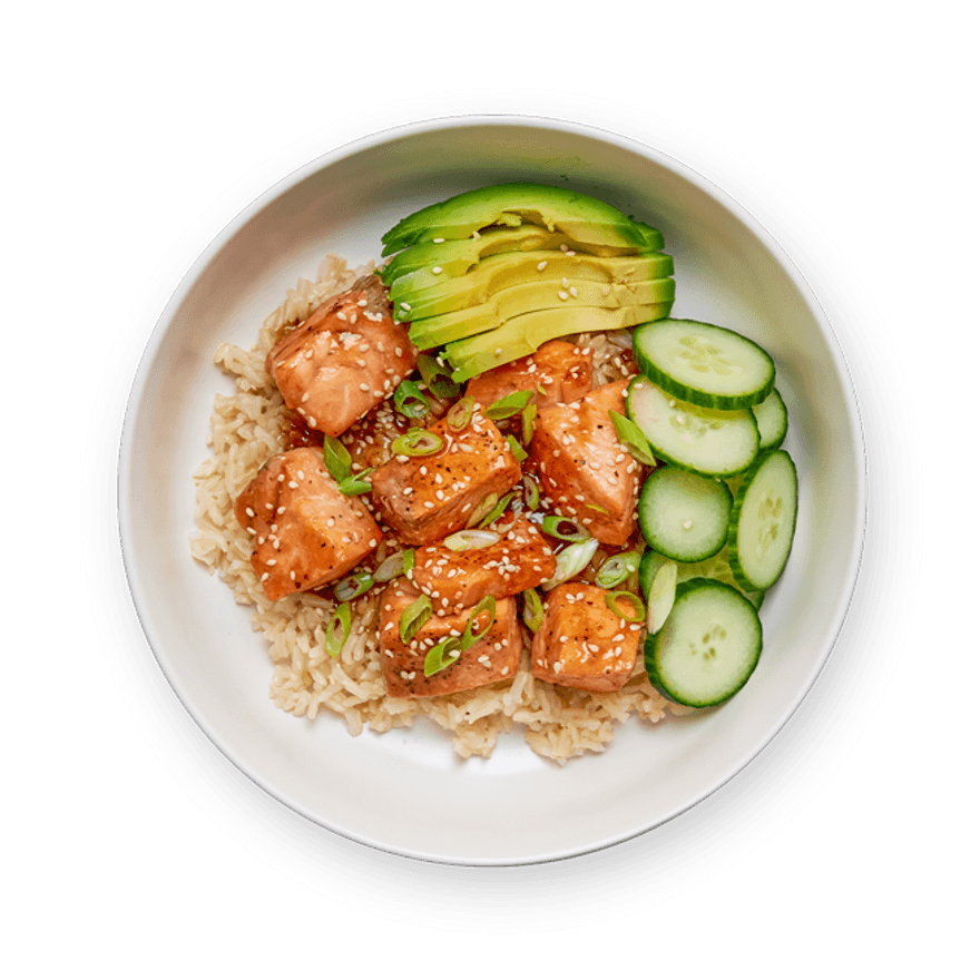 Jow - Recipe: Teriyaki Salmon Rice Bowl