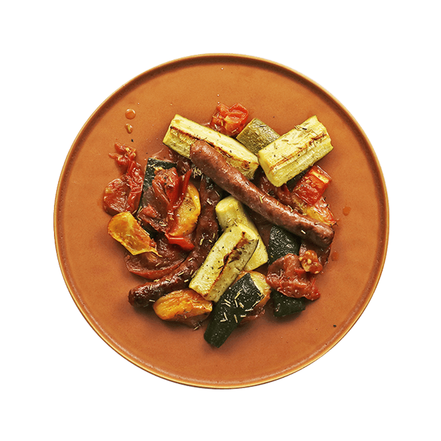 Spicy Sausage & Summer Veggies