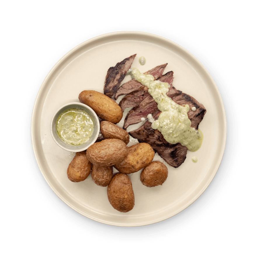 Steak, Potatoes & Blue Cheese