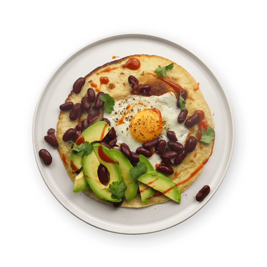 Egg & Bean Tacos