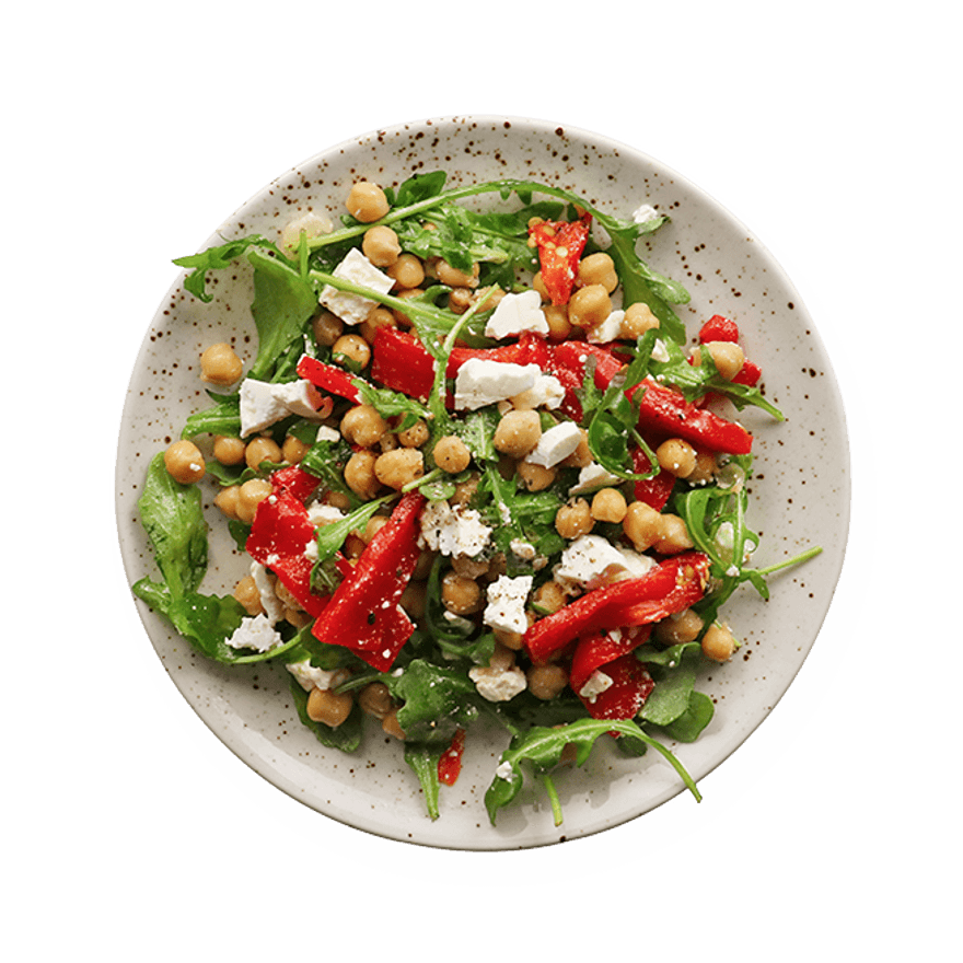 Chickpea & Roasted Red Pepper Salad