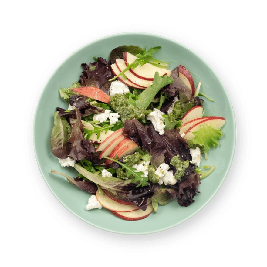 Salade pomme pesto, persil & noix