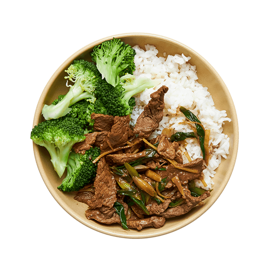 Ginger Scallion Beef Rice Bowl