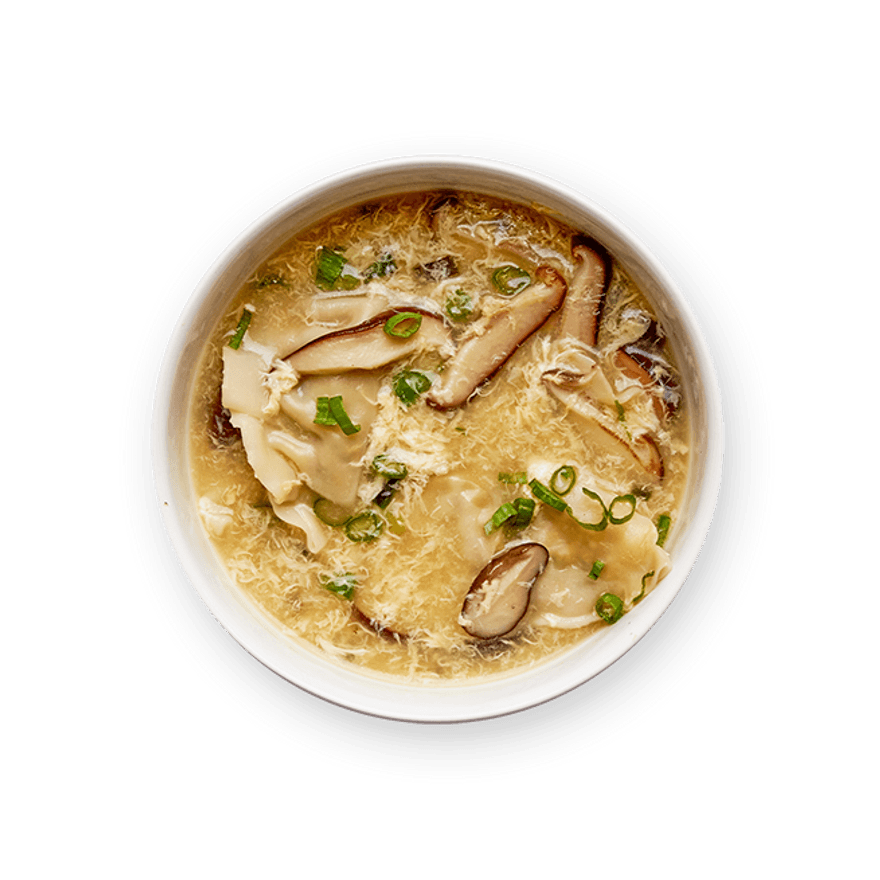 Egg Drop Potsticker Soup