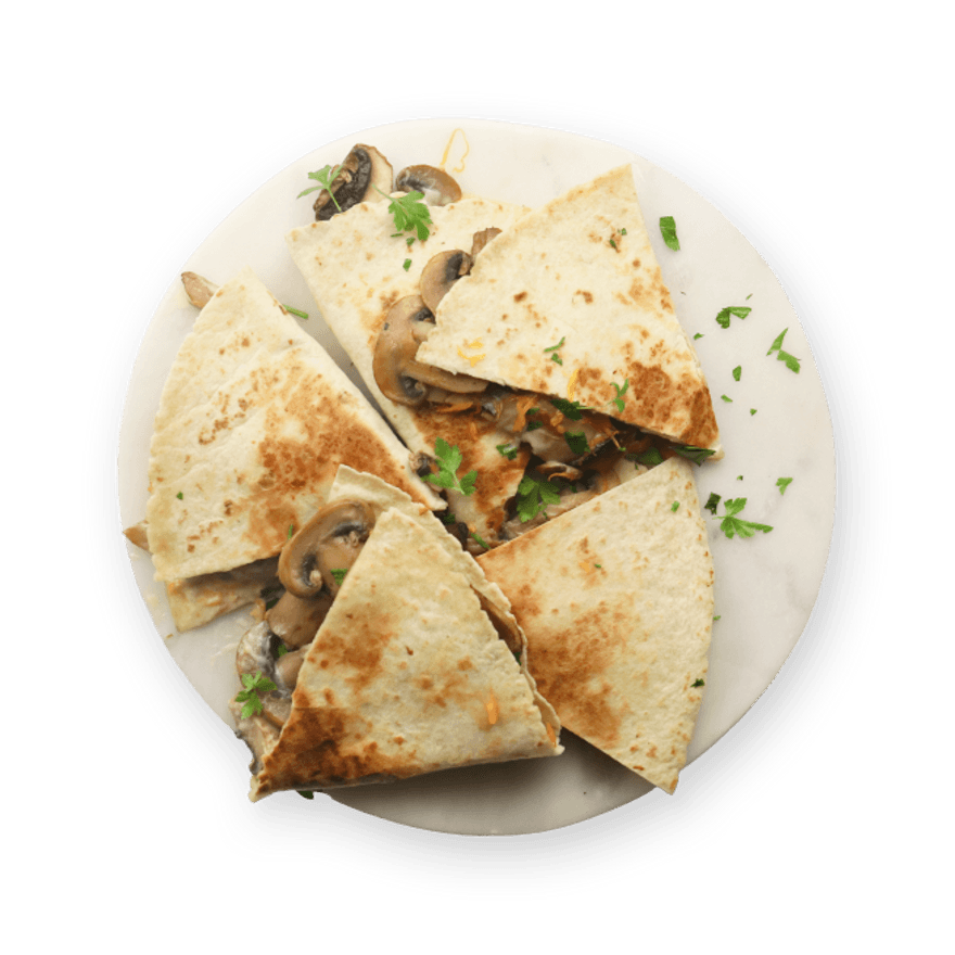 Mushroom Quesadillas