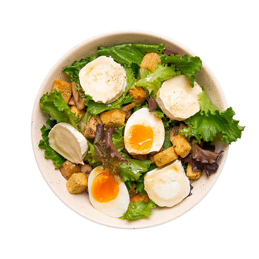 Warm Mushroom & Goat Cheese Salad