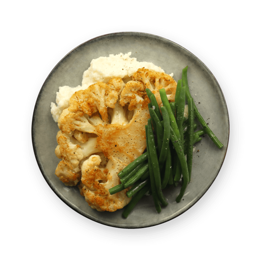 Vegan Cauliflower & Green Bean Dinner