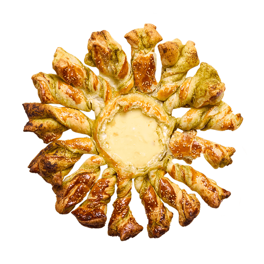 Cheesy Pesto Pull-Apart Bread
