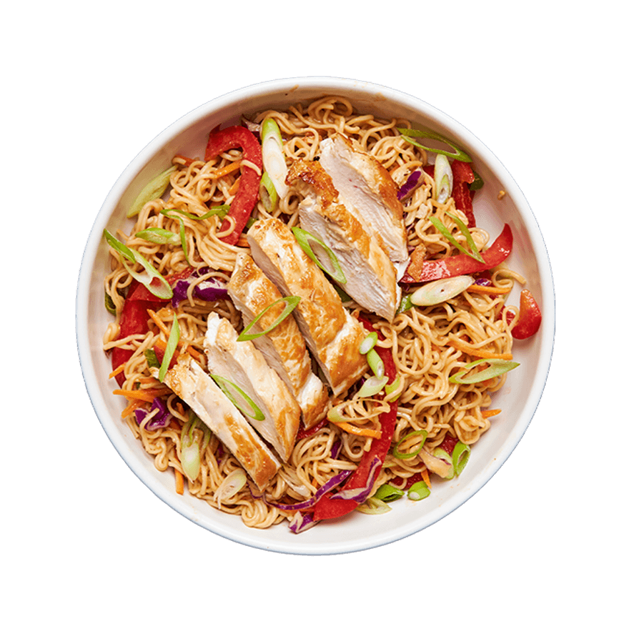 Cold Peanut Noodle Salad with Chicken