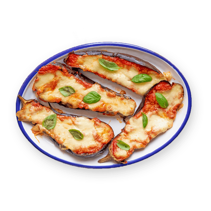 Eggplant Parm Boats