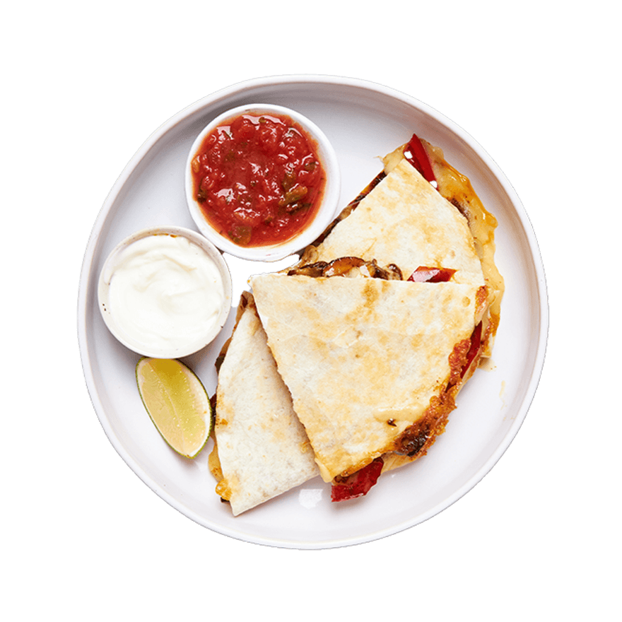 Quesadillas aux poivrons & champignons