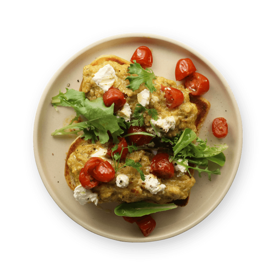 Cherry Tomato & Scrambled Egg Toast