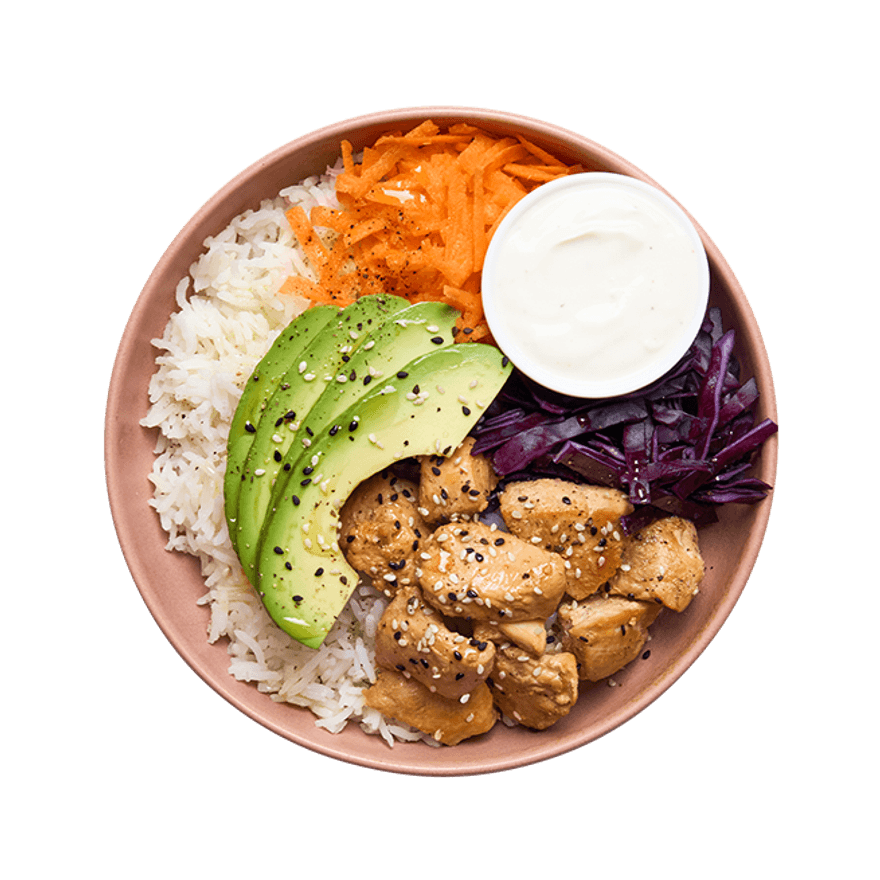 Sesame Chicken Rice Bowl