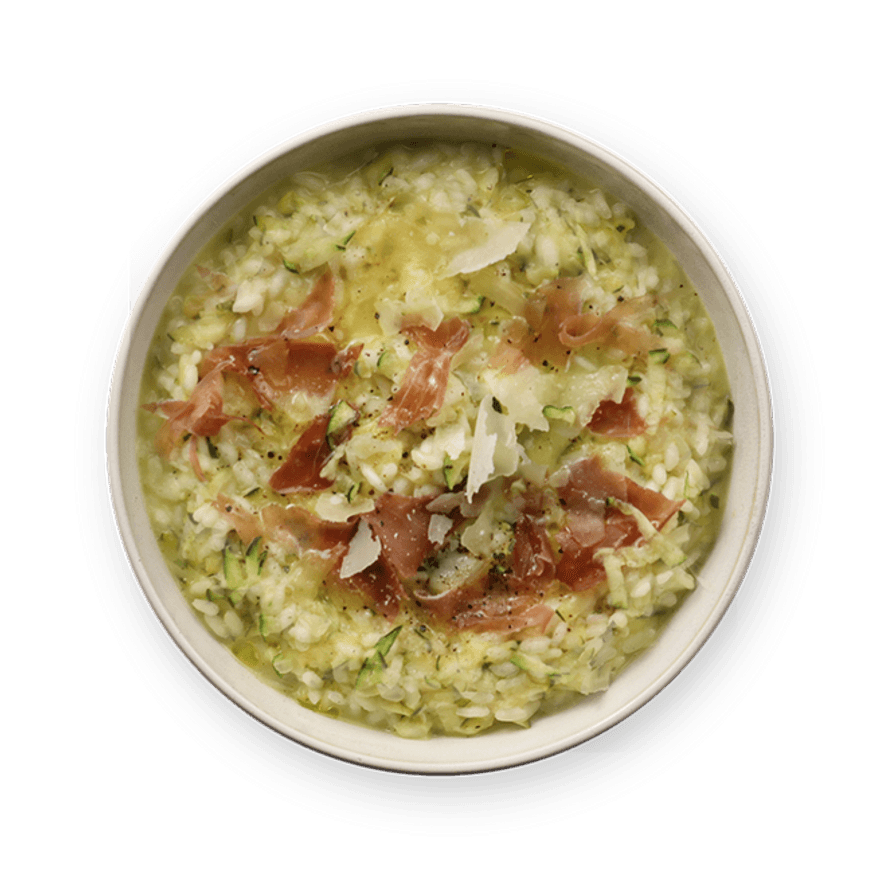 Zucchini & Prosciutto Risotto