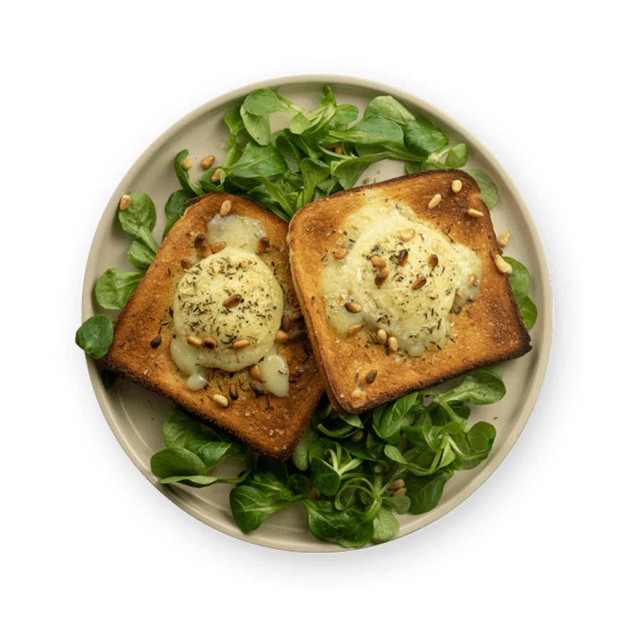 Salade de chèvre chaud